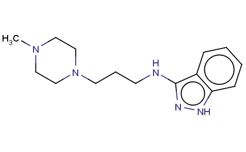 1H-INDAZOL-3-AMINE, N-(3-(4-METHYL-1-PIPERAZINYL)PROPYL)-